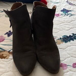 Frye Charcoal Ankle Booties